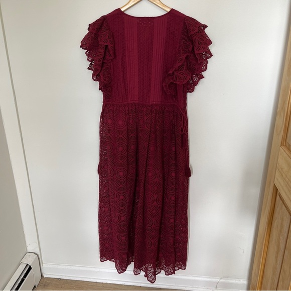 BAYBALA Lindsey Maxi Dress Cranberry Cotton cinched or Relaxed Waist Size M - Picture 6 of 7